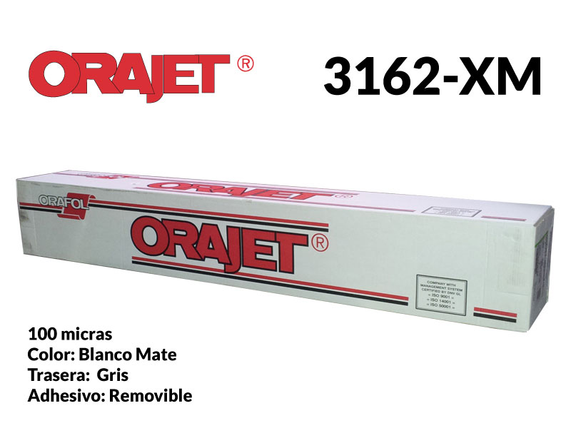 ORAJET 3162XM-010 BL/MT  1,37X50 100 MIC. REMOV.