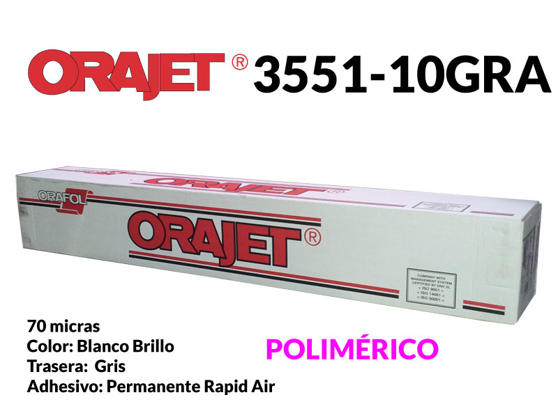 ORAJET 3551-10GRA BL/BR1,37X50  PERM. (RAPID AIR)