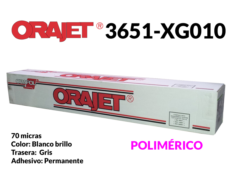 ORAJET 3651G-010 B/B  T/G 1,60X50 70 MIC. PERM