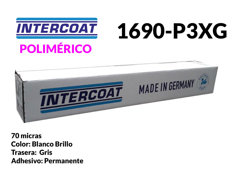 PVC INTERCOAT POLIMERICO 1690 BL/BR 1,05X50 70 MIC. PERM H14 P3-XG