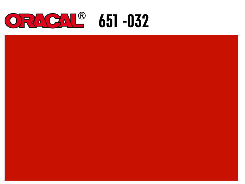 VINILO ORACAL 651G-032 ROJO BR. ROLLO 1,26X50M