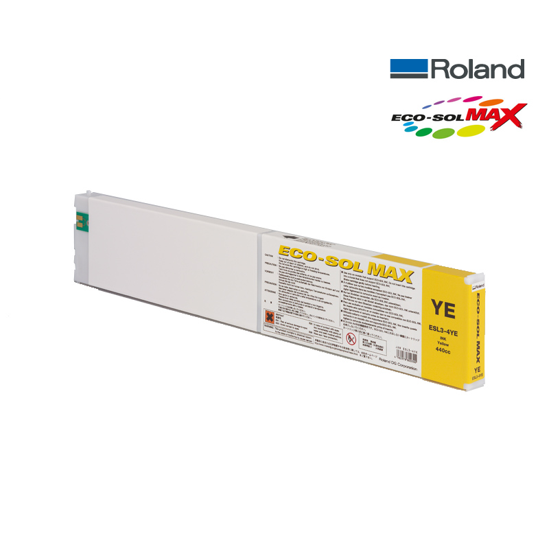 CARTUCHO TINTA ROLAND ECO-SOL MAX 440ML. ESL3-4YE