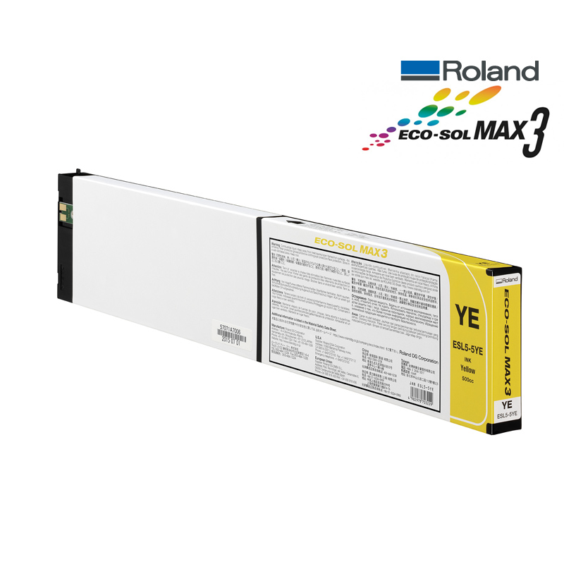 CARTUCHO TINTA ROLAND ECO-SOL MAX-3 500CC. ESL5-5 YE