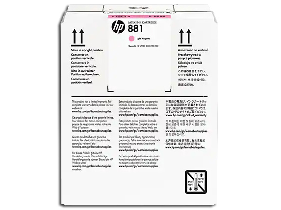 CARTUCHO TINTA LATEX HP881 5 LITROS **LIGHT** MAGENTA CR336A