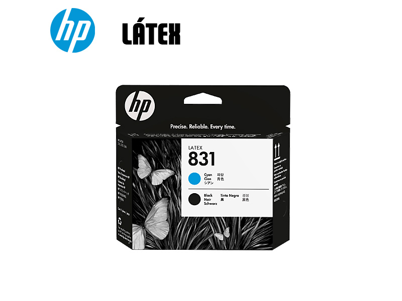 CABEZAL DE IMPRESIÓN  HP 831 LATEX CIAN/NEGRO CZ677A