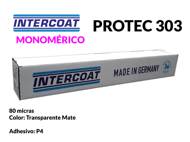 LAMINADOR INTERCOAT MONOM. PROTEC 303 TR/MT 1,60X50 80 MIC. K7W P3