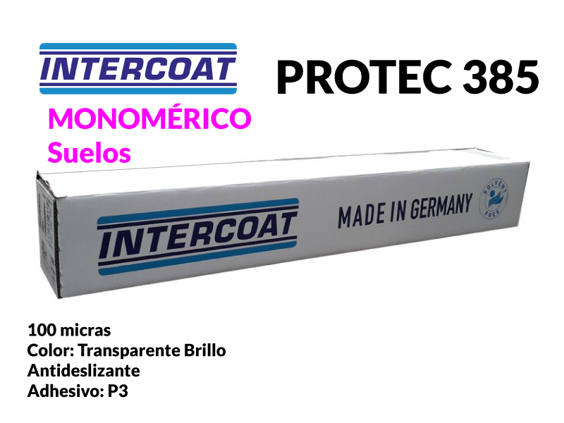 LAMINADOR INTERCOAT MONOM. SUELOS 385 TR/BR 1,372X50 100 MIC. K7W P3