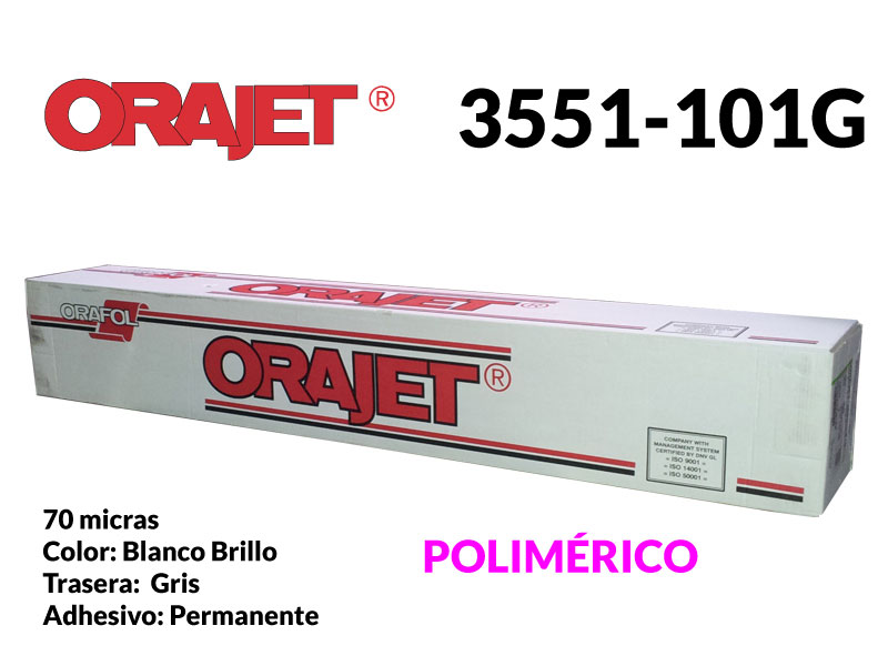 ORAJET 3551-101G BL/BR. T/G 1,60X50  PERM.