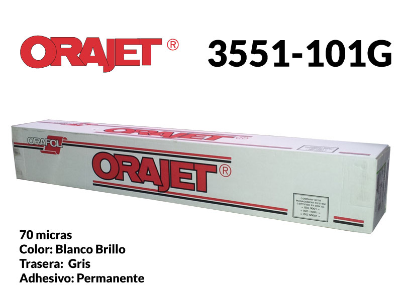 ORAJET 3551-101G BCO.BR. T/G 1,37X50  PERM.