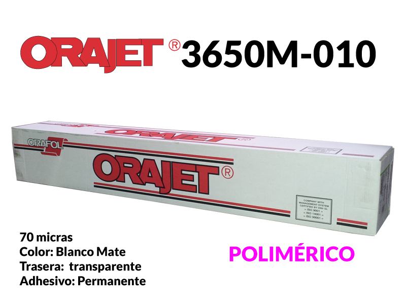 ORAJET 3650-010 M. T/TRANS. 1,37X50 70 MIC. PER