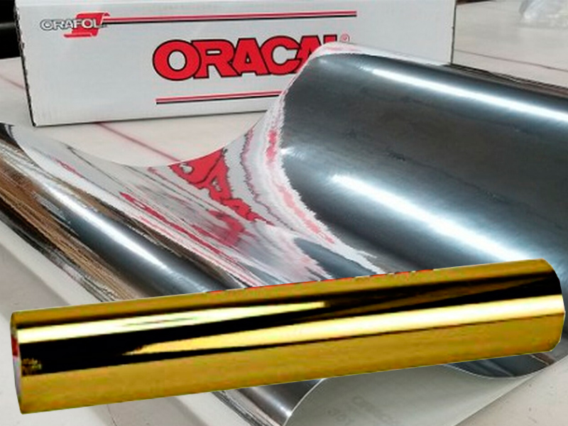 POLIESTER ORACAL 351-911  Rollo 1,26x50 m ORO 2 CARAS