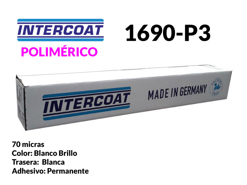 PVC INTERCOAT POLIMERICO 1690 BL/BR 1,05X50 70 MIC. PERM H14 P3