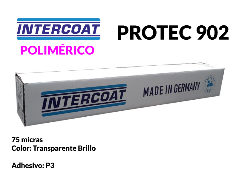 LAMINADOR INTERCOAT POLIM. PROTEC 902-P TR/BR 1,372X50 75 MIC. H12 UVP3