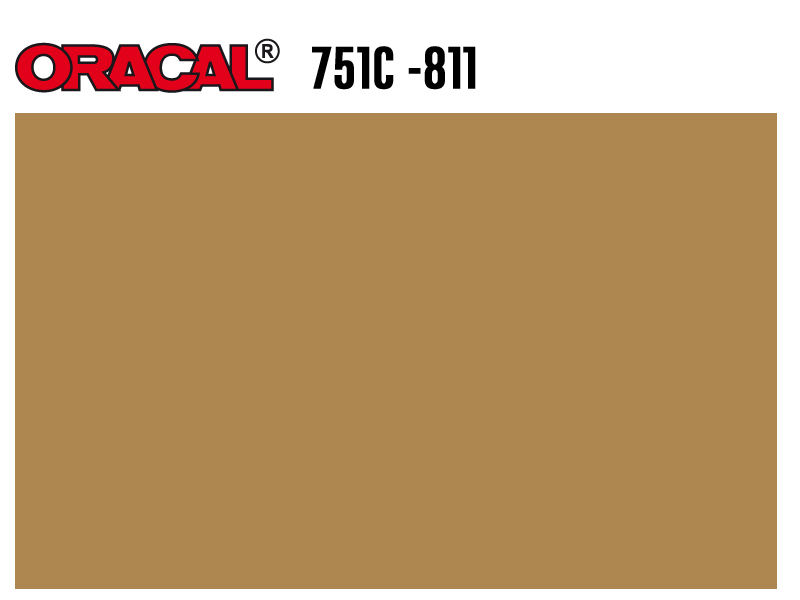 VINILO ORACAL 751C-811 BR. ROLLO 1,26X50M