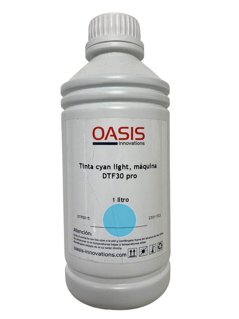 TINTA OASIS DTF30 PRO **LIGHT** CIAN 1 LITRO