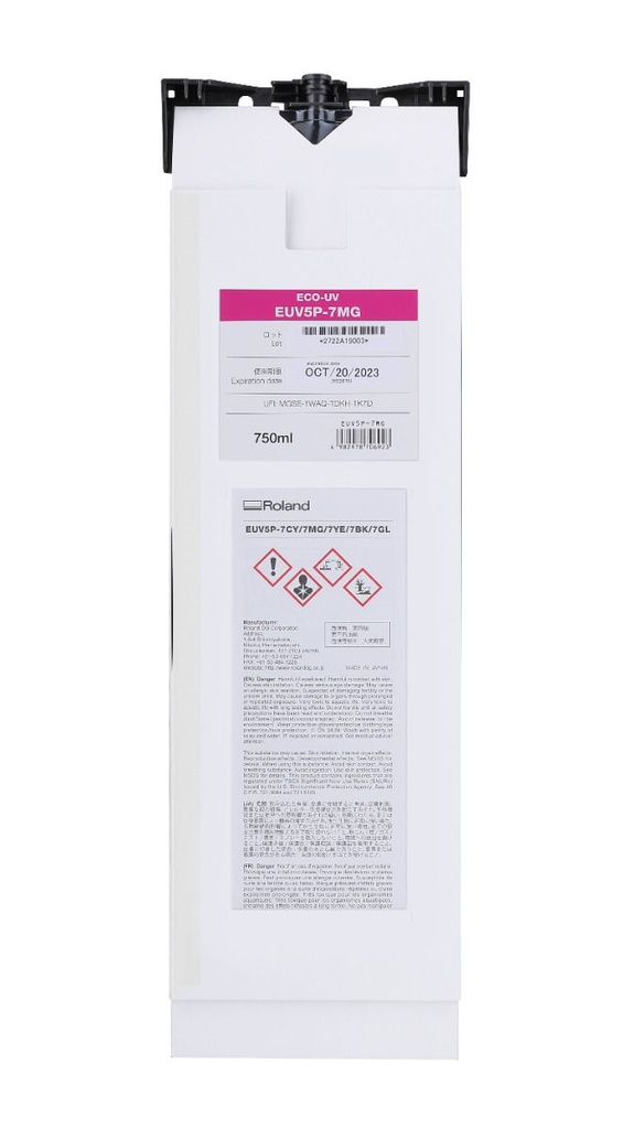 TINTA ROLAND UV5 MAGENTA 750ML EUV5P-7MG