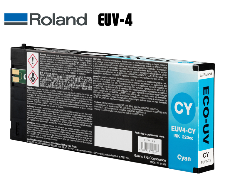 CARTUCHO TINTA ROLAND ECO-UV 220ML EUV4-CY
