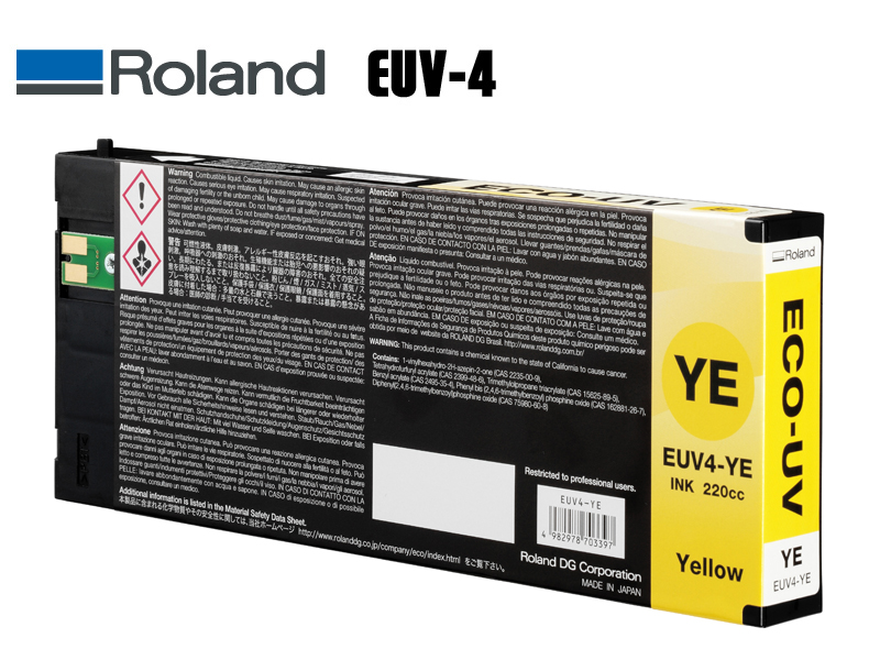 CARTUCHO TINTA ROLAND ECO-UV 220ML EUV4-YE