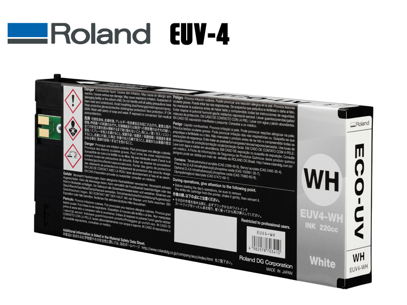 CARTUCHO TINTA ROLAND ECO-UV 220ML EUV4-WH