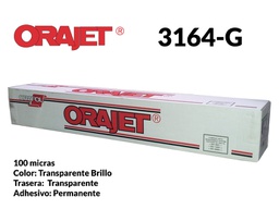 [100020000097] ORAJET 3164G-000 TRANSP. 1,60X50 100 MIC. PERM.  (Aplicación en seco)