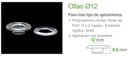 [700000200003] OLLAOS TERMICOS 12 MM (1000 UDS) TRANSPARENTES POP12I000