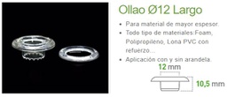 [700000200006] OLLAOS TRANSPARENTES LARGOS 12 MM (1000 UDS)  POP12P000